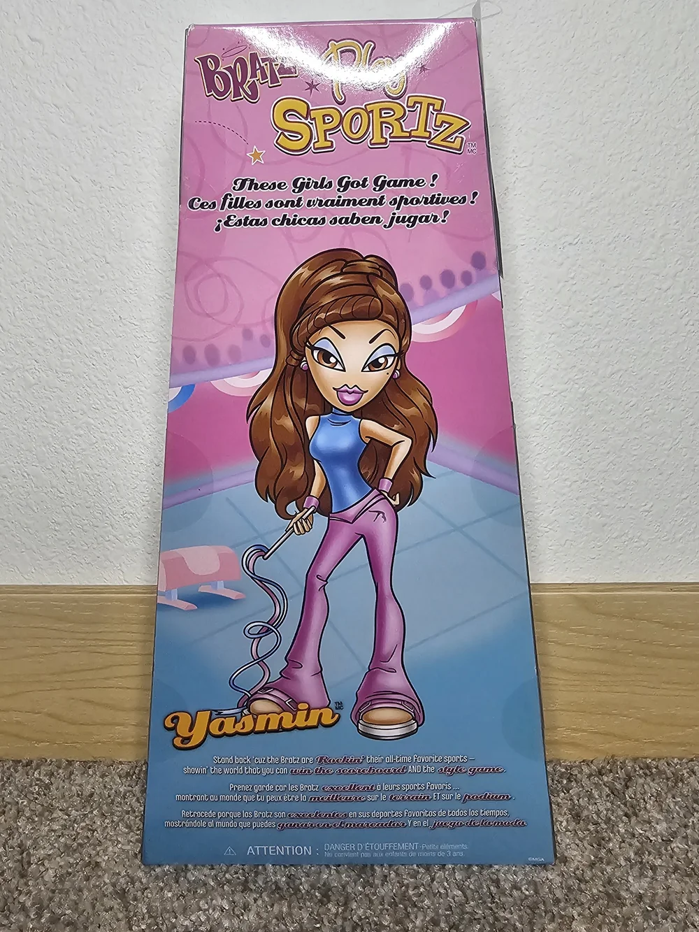 Bratz Play Sportz Gymnast Doll in Pink & Blue Outfit